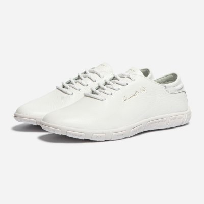 TBS Jazaru Dámské kožené polobotky F7197 bílé – Sleviste.cz