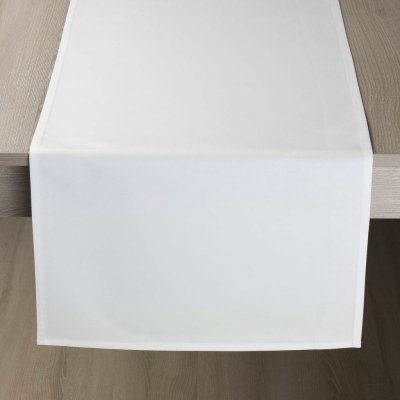 Veba Ubrus ATHOS bavlna satén bílá 40x180 cm – Zboží Mobilmania