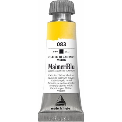 Maimeri Blu Akvarelová barva Cadmium Yellow Medium 083 12 ml 1 ks – Zboží Dáma