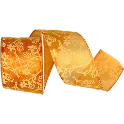 Stuha taftová SARDEGNA oranžová 40mm x 2m (14,-Kč/m) – Zboží Dáma