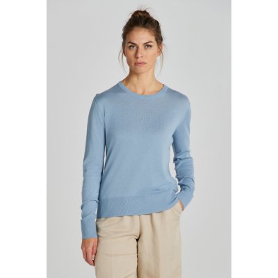 Gant svetr FINE KNIT C-NECK modrá – Zboží Mobilmania