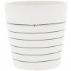 Hrnek a šálek Bastion Collections Keramický latte hrnek White Stripes bílá keramika 300 ml