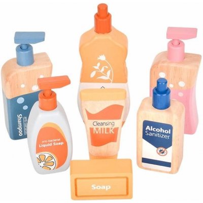 Iskay Montessori Dřevěná sada doplňků do koupelny – Zboží Dáma