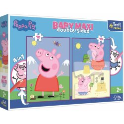 TREFL Oboustranné Prasátko Peppa: Dobrý den BABY MAXI 2x10 dílků