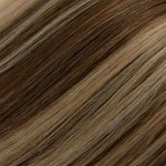 Clip in vlasy 30cm 100% lidské - REMY 100g - tmavý melír – Zboží Dáma