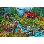 COBBLE HILL Chata s červenou střechou 2000 dílků – Zboží Dáma