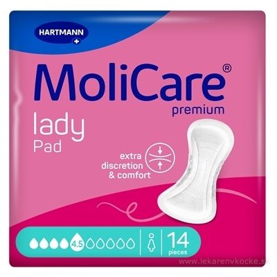MoliCare Lady Pad inkontinenční vložky 4.5 kap.14 ks – Sleviste.cz