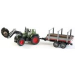 Bruder 1163 Traktor Fendt Vario 926 s nakladačem a přívěsem na klády – Hledejceny.cz