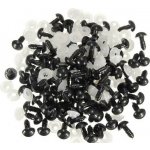 Očička bezpečnostní 1,2 cm černá - 2 ks – Hledejceny.cz
