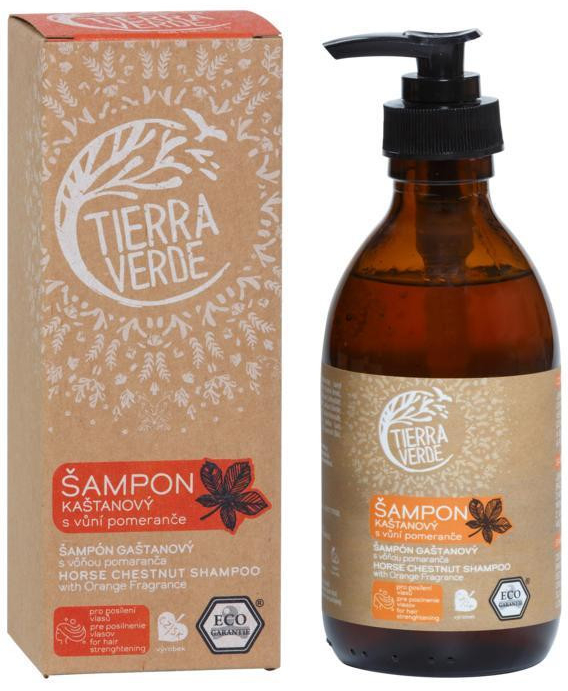 Tierra Verde Kaštanový šampon Pomeranč 230 ml pro posílení vlasů