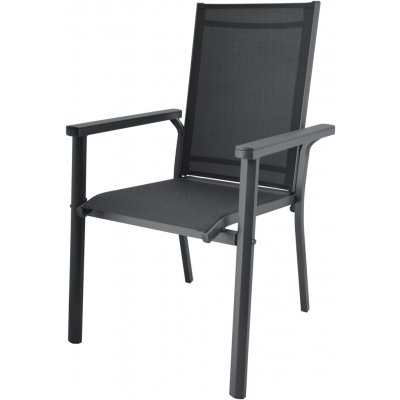 LIVARNO Hliníková stohovatelná židle Houston, antracitová – Zboží Dáma