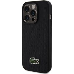 Lacoste Iconic Petit Pique Woven Logo Magsafe iPhone 15 Pro černé