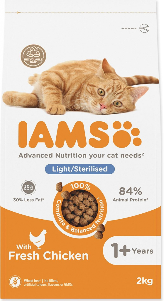 Iams for Vitality Cat Adult Weight Control Chicken 2 kg