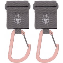 Lässig FAMILY Casual Stroller Hooks with Carabiner grey