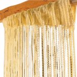 Šnúrková záclona Curtain 100x200 cm zlatá