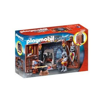 Playmobil 5637 přenosný kufřík Rytířská kovárna