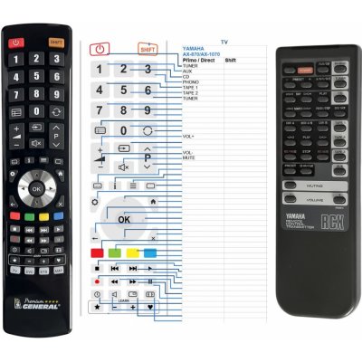 Dálkový ovladač General Yamaha VP84970 – Zboží Živě