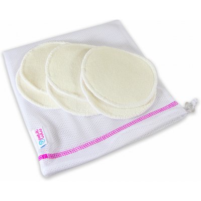 Petit Lulu Sada 3 páry vložek do podprsenky přírodní bambus – Zboží Dáma