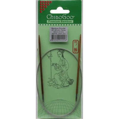 ChiaoGoo Fixní Kruhové Bambusové jehlice 60 cm 3mm – Zboží Dáma