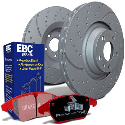 EBC sada brzd PD12KR | destičky Redstuff & kotouče TurboGroove zadní PD12KR115 – Hledejceny.cz