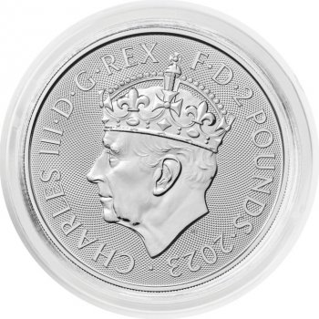 Stříbrná mince Britannia Korunovace 1 oz