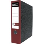 Caesar Pákový pořadač A4 80 mm mramor Executive Office červený – Zboží Živě