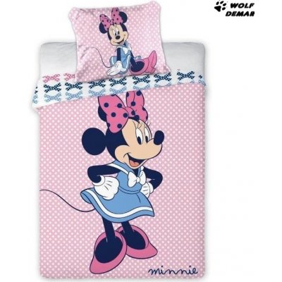 Faro povlečení Minnie Mouse růžové 100x135 cm – Zboží Mobilmania