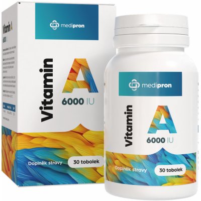 Medipron Vitamin A 6000 IU 30 tobolek – Hledejceny.cz