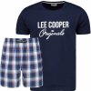 Pánské pyžamo Lee Cooper pánské pyžamo krátké tm.modré