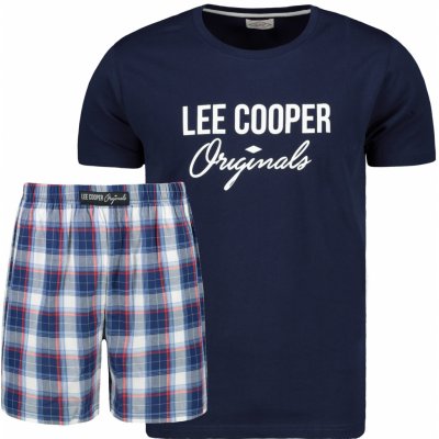 Lee Cooper pánské pyžamo krátké tm.modré