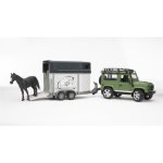 Bruder 2592 Auto Land Rover přepravní s koněm – Zboží Dáma