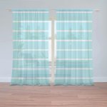 Záclony Bílé pruhy na modré: 2 ks - 150x250 cm - Sablio – Hledejceny.cz