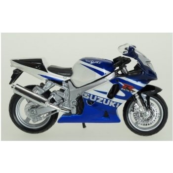 Welly Motocykl Suzuki GSX-R750 model modrý 1:18