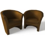 pohodlnesezeni.cz Kuba koženka látka vasco 01 brown – Hledejceny.cz