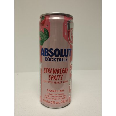 Absolut Cocktails Strawberry Spritz 5% 0,25 l (holá láhev) – Sleviste.cz