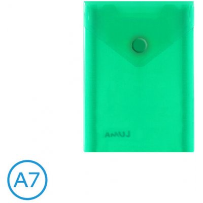 LUMA Obal spisový na výšku s klopou a drukem A7 Zelený – Hledejceny.cz