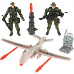 Teddies Sada vojáci s letadlem s doplňky plast v sáčku 17x21x5cm – Sleviste.cz