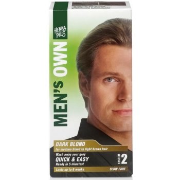 HennaPlus přírodní barva na vlasy pro muže tmavá blond 80 ml