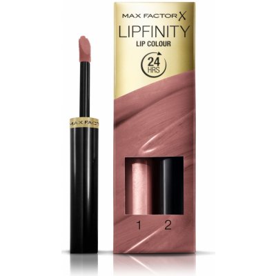 Max Factor Lipfinity 24HRS dlouhotrvající rtěnka s balzámem 350 Essential Brown 4,2 g – Zboží Dáma