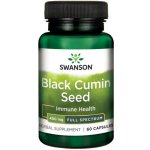 Swanson Černý Kmín Black Cumin 400 mg 60 kapslí – Hledejceny.cz