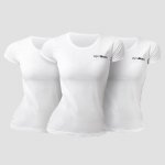 GymBeam Women‘s Basic T-Shirt 3pack White – Zboží Mobilmania