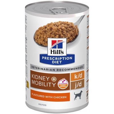 Hill’s Prescription Diet Adult Dog K/D Kidney & J/D Mobility Chicken 36 x 370 g