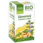Apotheke Mediate BIO Zázvor s citronem a mátou čaj 20 x 1,5 g – Zboží Dáma