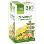 Apotheke Mediate BIO Zázvor s citronem a mátou čaj 20 x 1,5 g – Hledejceny.cz