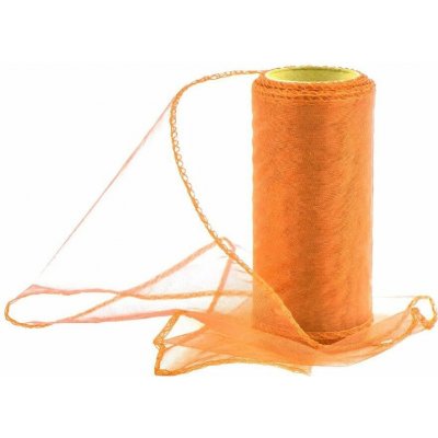 Organza 12 cm/10y oranžová – Zboží Dáma