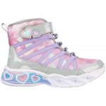 Skechers kozačky Sweetheart Lights Dreamy Love 302667L/SMLT Silver – Hledejceny.cz