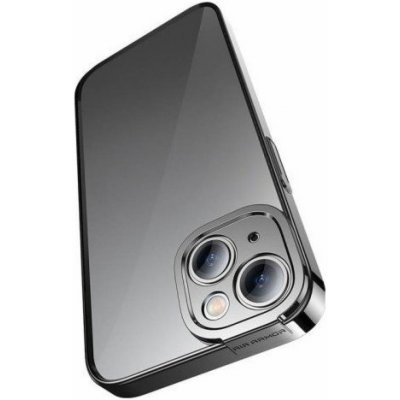 Baseus Sada průhledného pouzdra Glitter a tvrzeného skla iPhone 14 Plus černé – Sleviste.cz