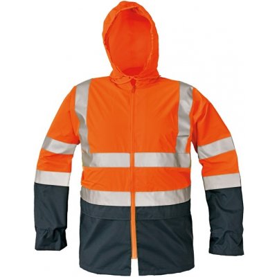 Cerva Voděodolná hi-vis bunda EPPING bez podšívky oranžová/navy