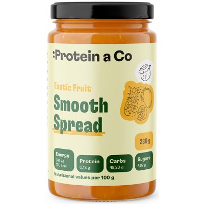 ProteinaCo Ovocná pomazánka bez přidaného cukru exotické ovoce, 230 g – Hledejceny.cz