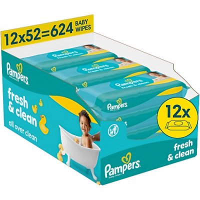Pampers Fresh Clean Dětské čisticí ubrousky 624 ks – Hledejceny.cz